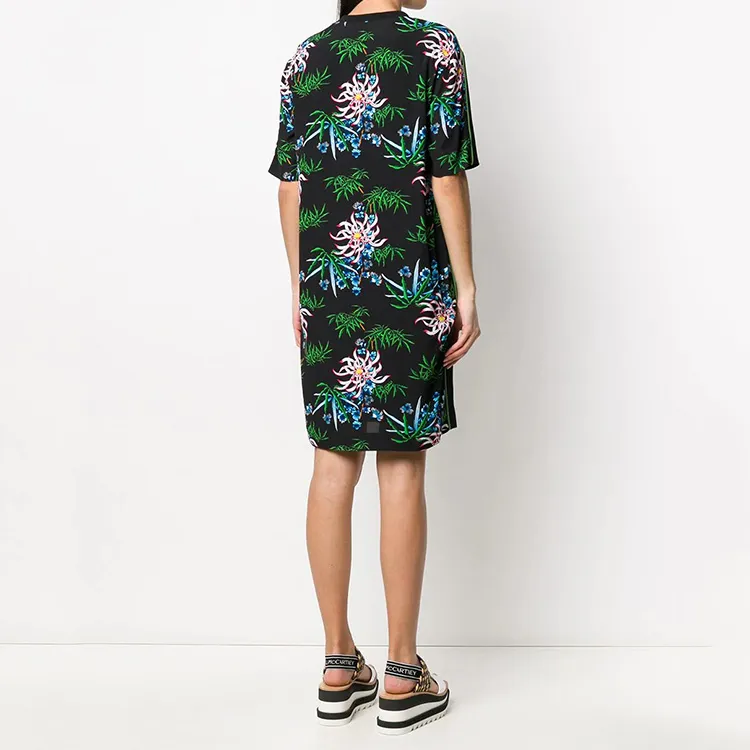 KENZO Classic Tiger Head Short Sleeved Dress Women's Black-2
