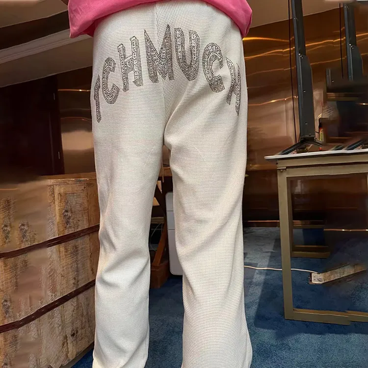 TCH Knitted Sweatpants Unisex White-3