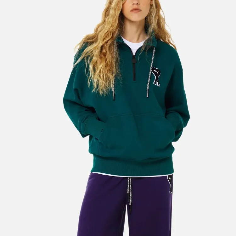 PUMA X Ami Half Zip Sweatshirt-2