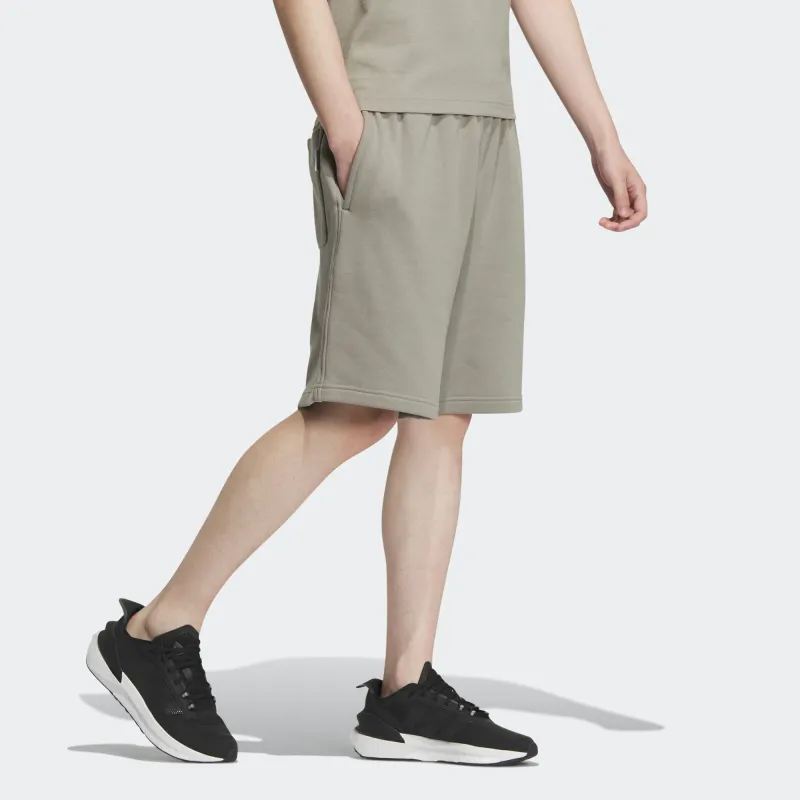 Adidas Casual Shorts Men's Pebble Silver Gray-3