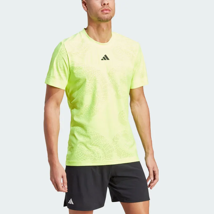 Adidas AEROREADY T Shirts Men Lemon-3