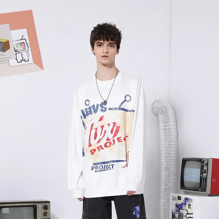 TVX Crew Neck Loose Fit Regular Sweatshirt Unisex White-3
