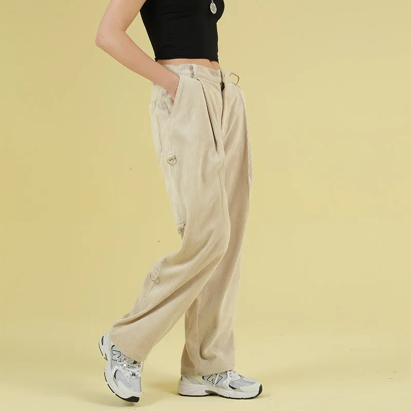 FRLMK Cargo Pants Casual Pants Unisex Khaki-2