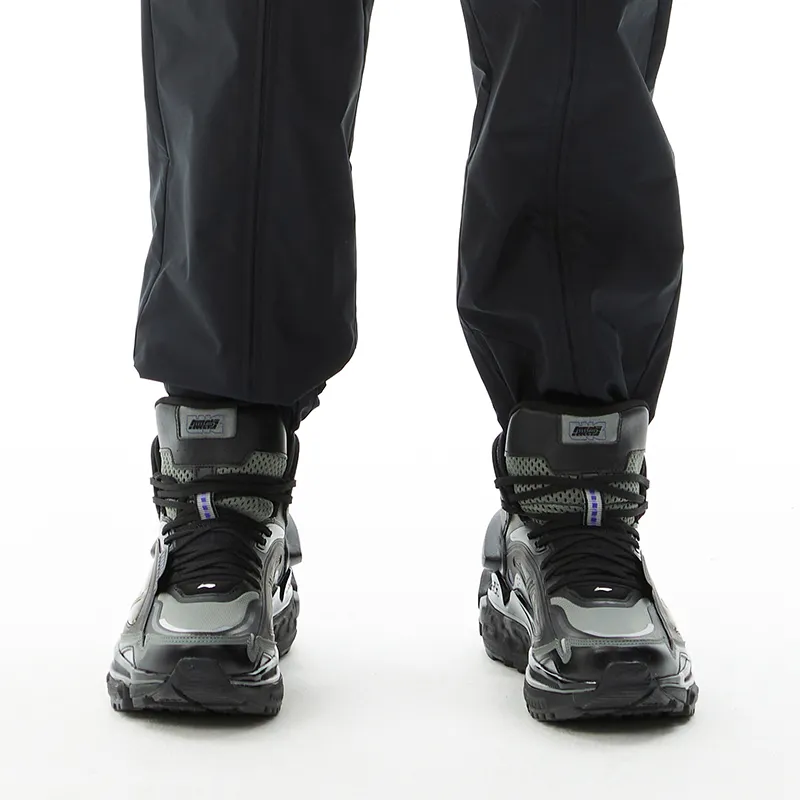 LINING x LNG China Player Collection Anti Slip Wear Resistant High Top Chunky Sneakers Men's Black-7