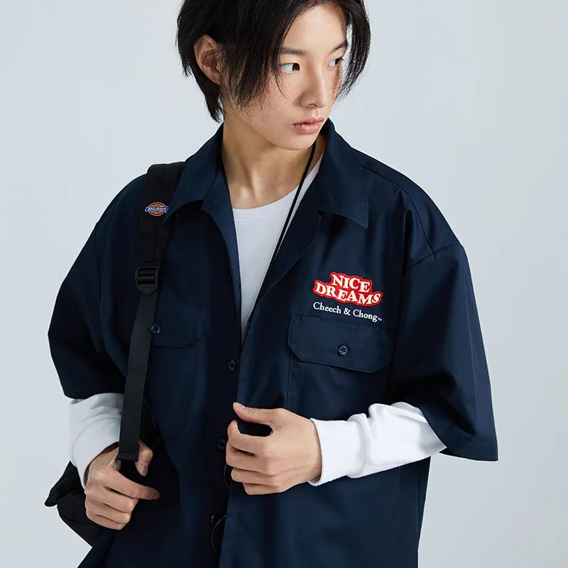 Dickies Shirts Unisex Navy Blue-4