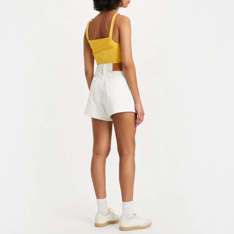 Levis Denim Shorts Women's White-2