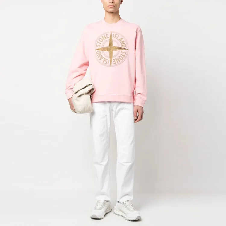 STONE ISLAND Sweatshirt Men's Pink-1