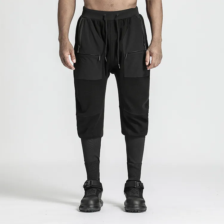 NORVINCY Western Outdoor Trendy Solid Color Cargo Pants Unisex-2