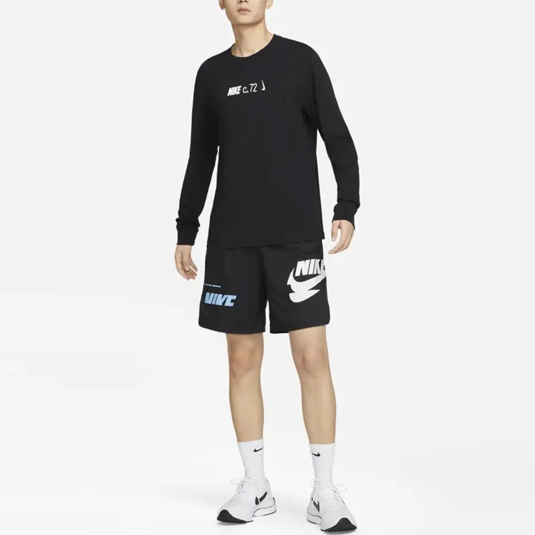 Nike T Shirts Men Black-2