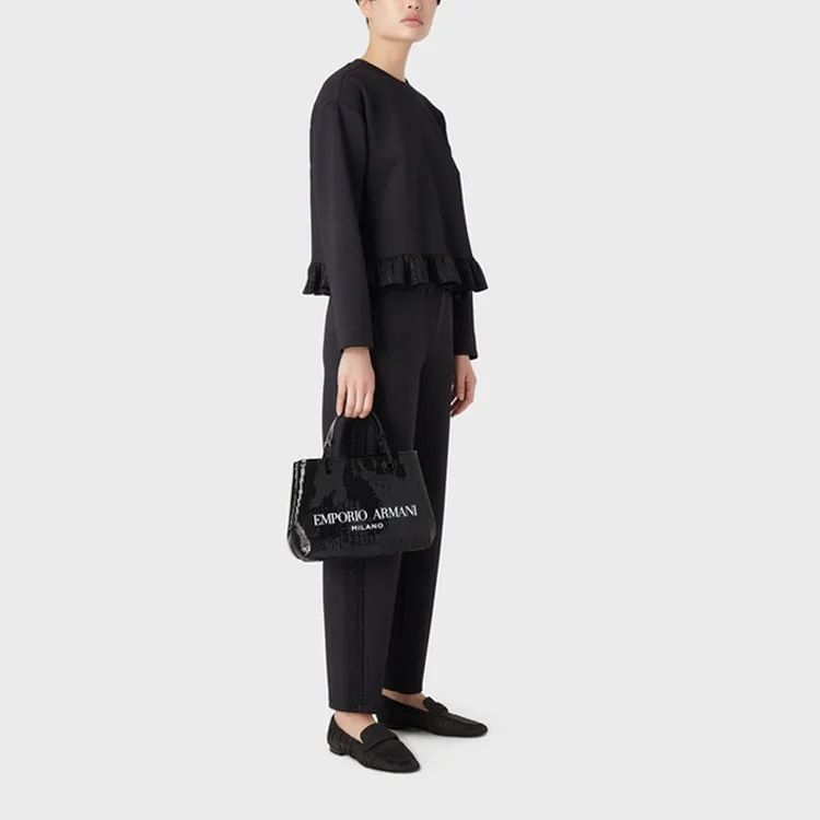 EMPORIO ARMANI SS23 Casual Pants Women's Black-1