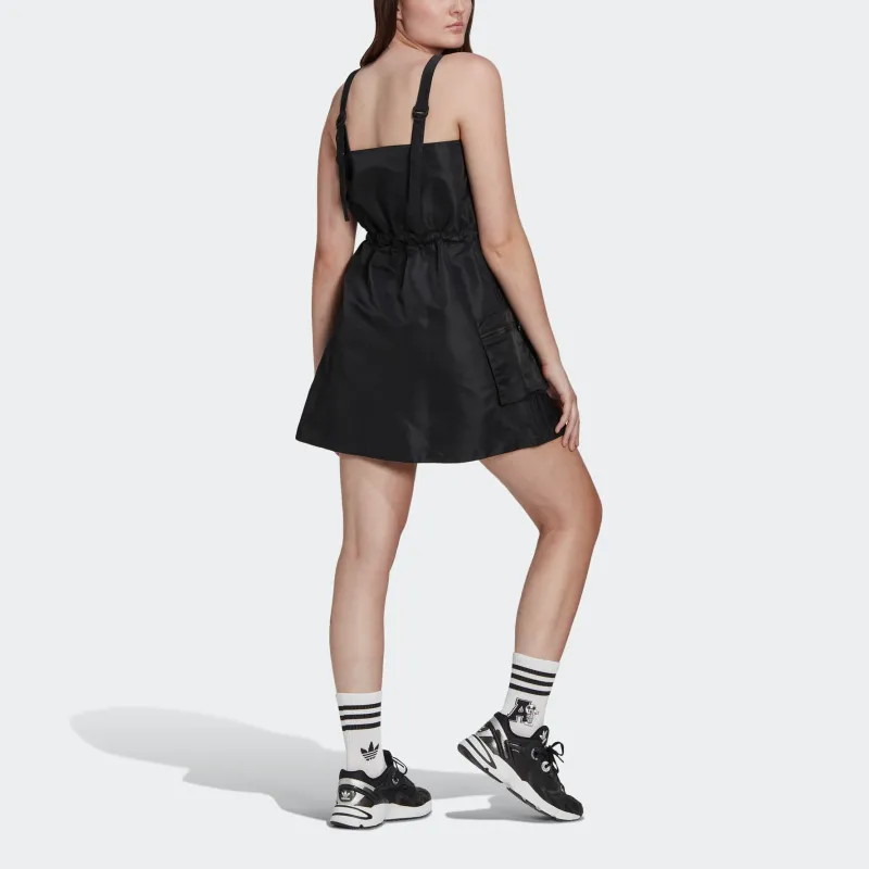 Adidas Originals Slip Dresses Women's Black-3