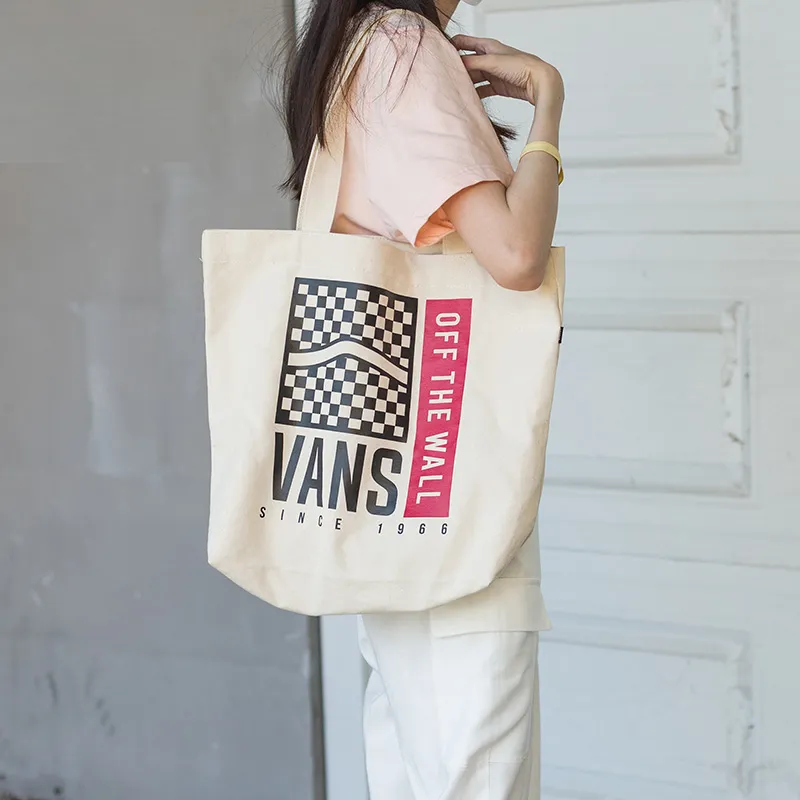 Vans Canvas Shopping Bag Canvas Bag Shoulder Bag Unisex Ecru-3