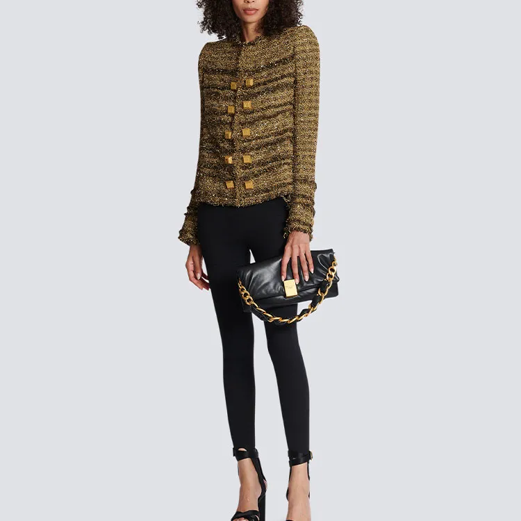 BALMAIN Jackets Women's Gold-1