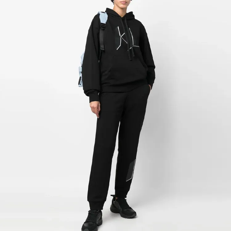 Karl Lagerfeld Logo Print Pullover Hoodie-1