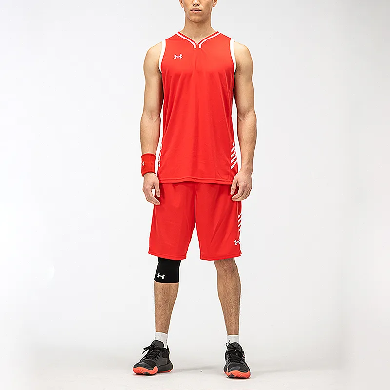 Under Armour Basketball Jerseys Men Red-4