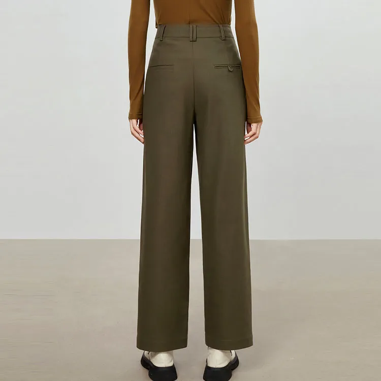 THE SEA LIFE Casual Pants Women's Olive Green-1