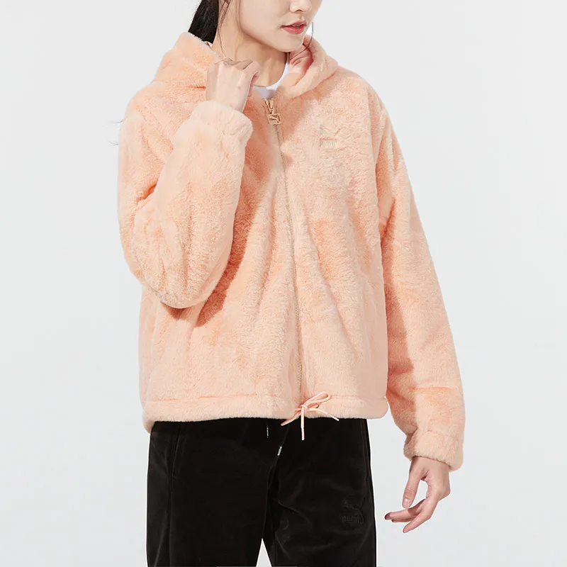 PUMA Velvet Jackets Women's Coral-3