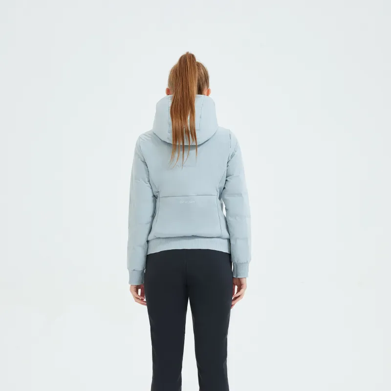 SPYDER Solid Color Hooded Down Jacket Women's-2