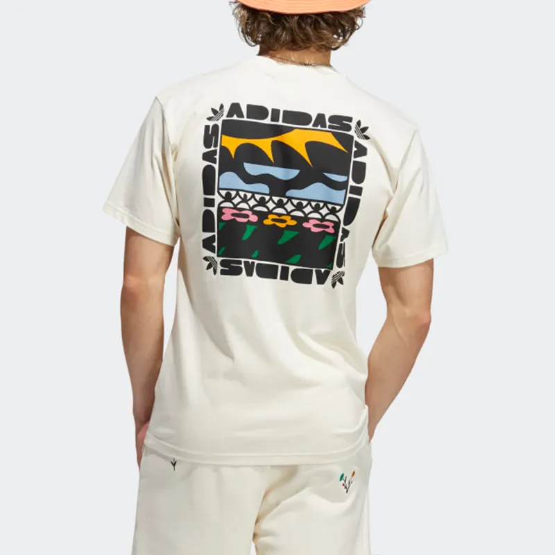 Adidas Originals Set in Sleeve T Shirt Men's Ecru-3
