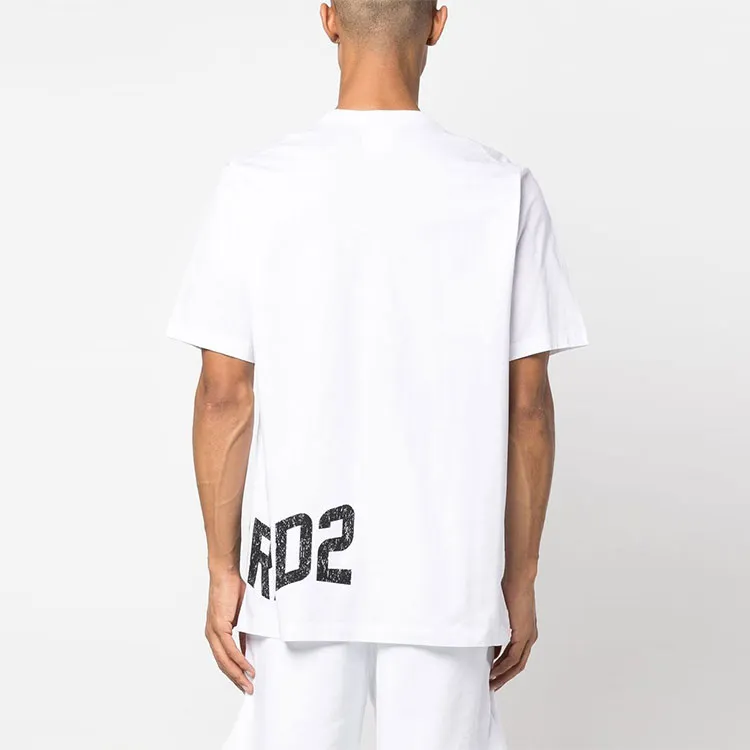 DSQUARED2 Logo Print Cotton T shirt-2