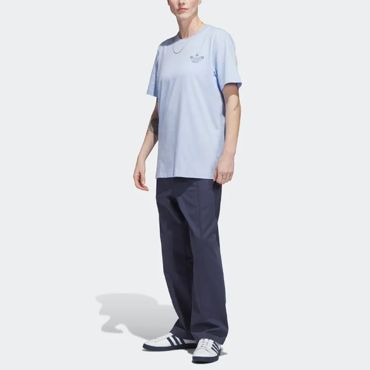 Adidas Originals JONES SS TEE T Shirts Men Light Blue-4