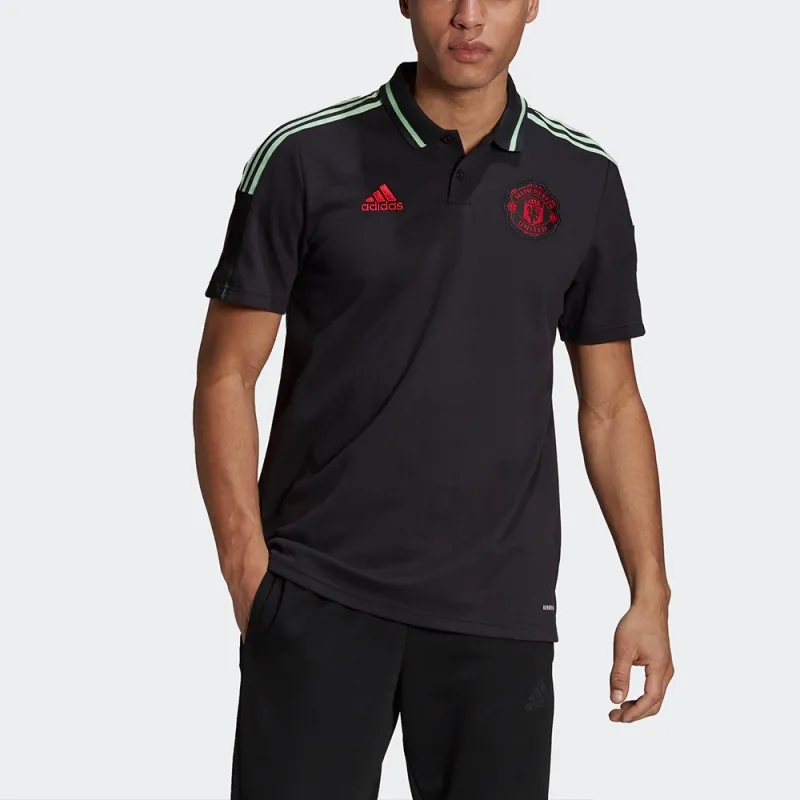 Adidas MANCHESTER UNITED THEATRE OF DREAMS Polo Shirts Men Black-1