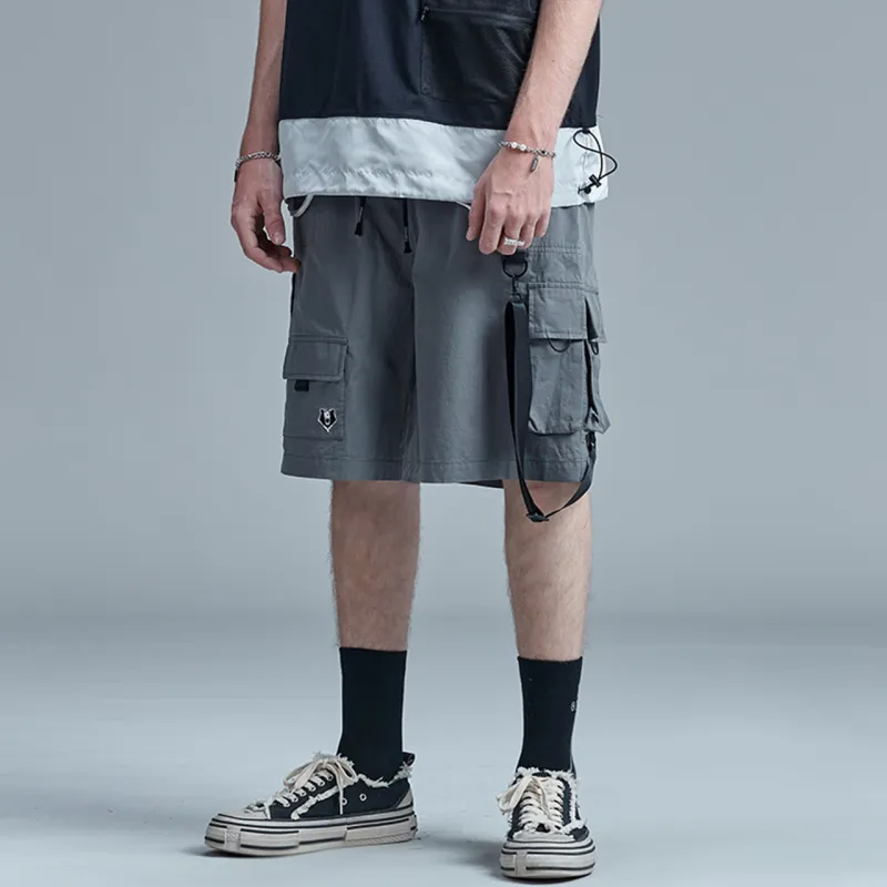 Guuka Cargo Shorts Men Medium Gray-5