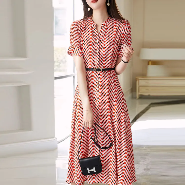Dme Short Sleeved Dresses Women's Watermelon Red-2