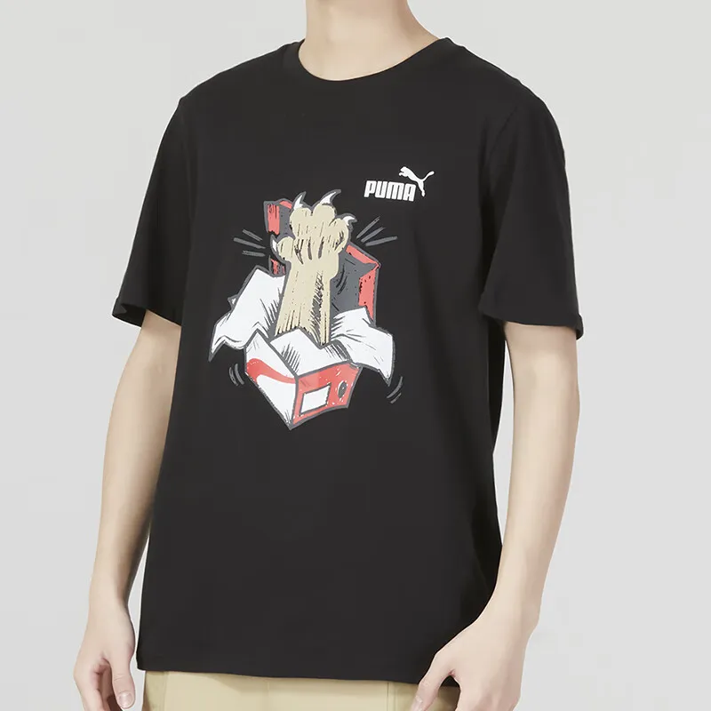PUMA T Shirts Men Black-2