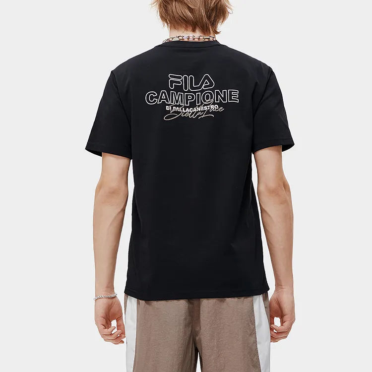 FILA FUSION T Shirt Men's Pitch Black-5