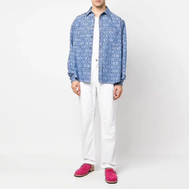 MOSCHINO Shirts Men Indigo-1