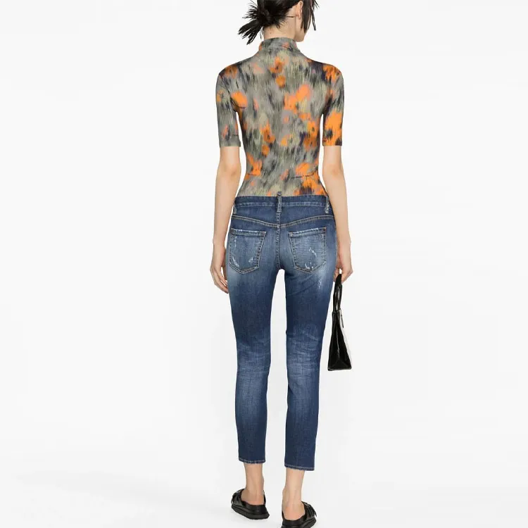 DSQUARED 2 Low rise Skinny leg Cropped Jeans-2
