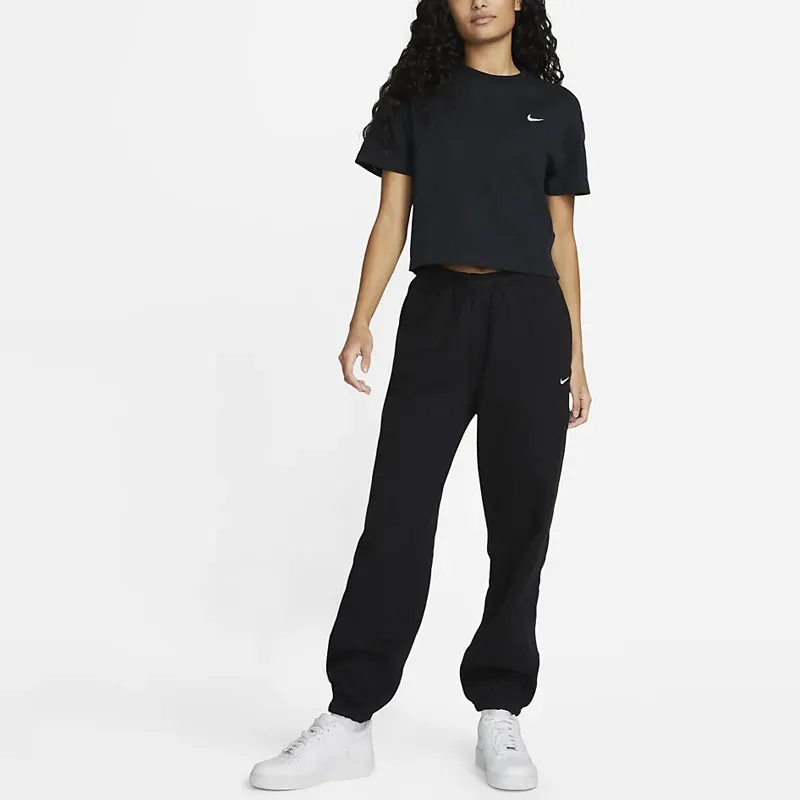 Nike Women's NikeLab Solo Swoosh Tee Black-2