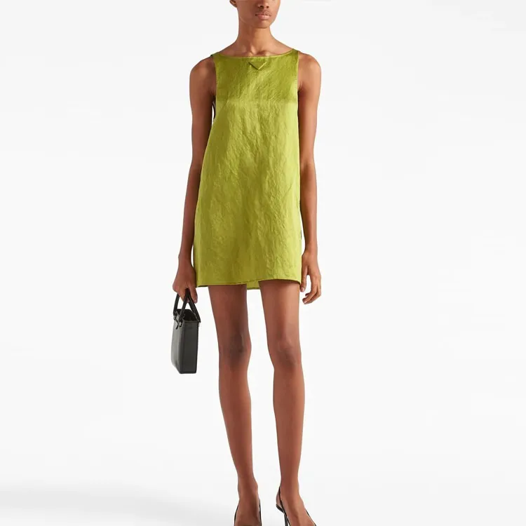 PRADA Sleeveless Dresses Women's Green-1