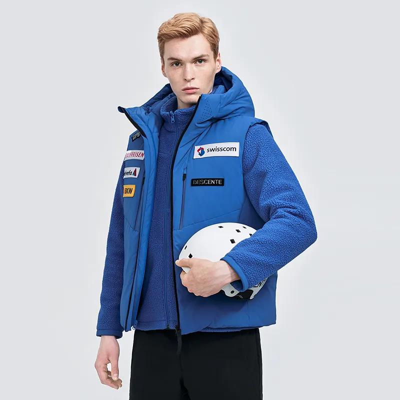 DESCENTE Ski Style Letter Hooded Thickened Puffer Jacket Men's-6