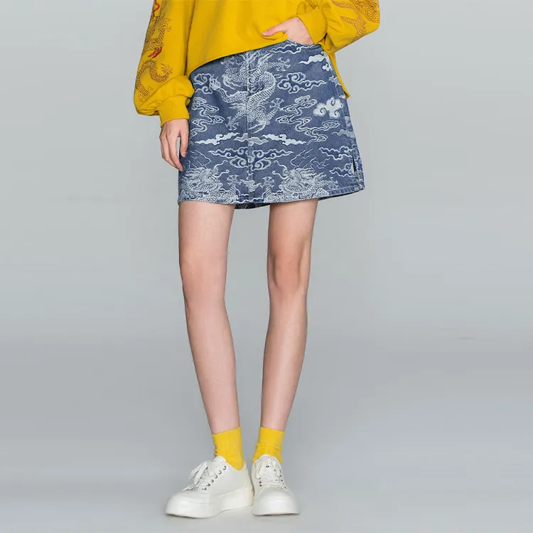 Lee Casual Short Skirts Women's Medium Blue-1