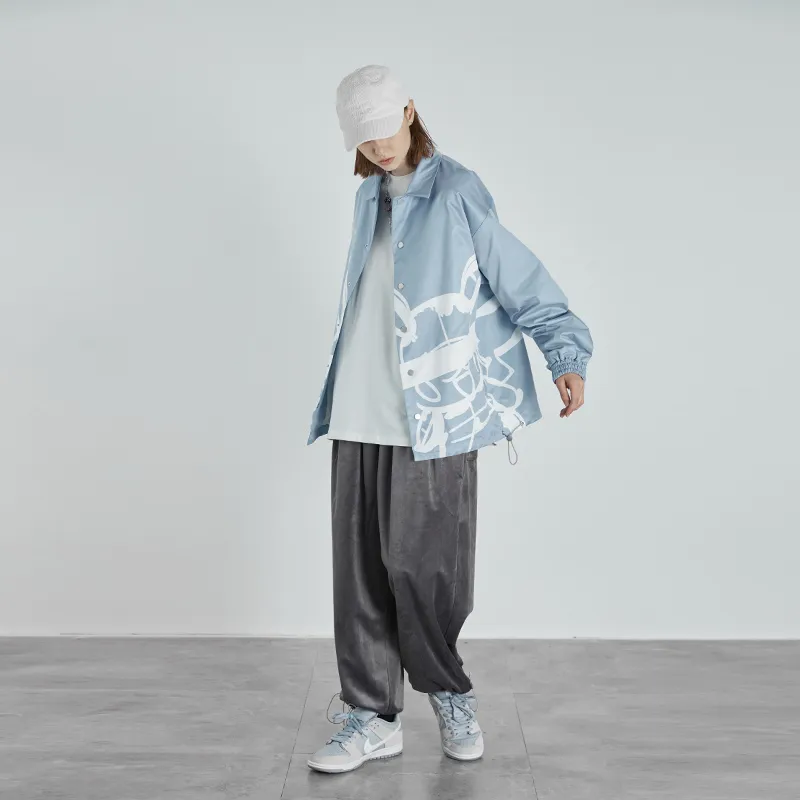 HARSH AND CRUEL SS21 Loose Fit Coach Jacket Unisex-3