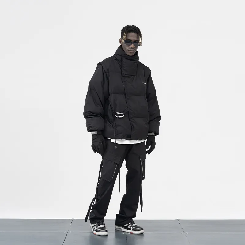 HARSH AND CRUEL Cargo Pants Unisex Black-5