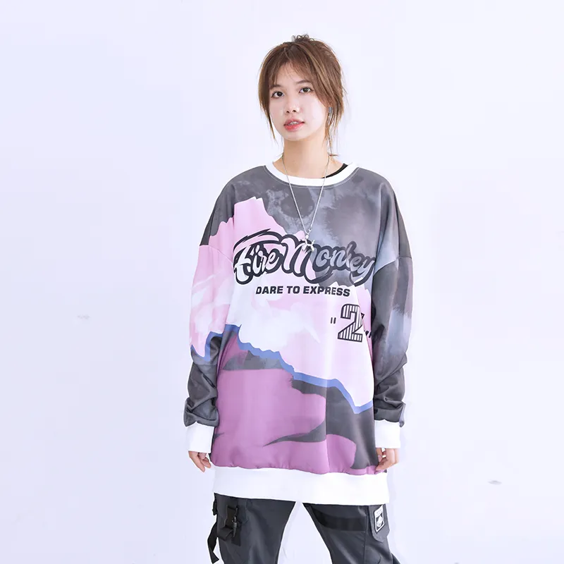 FireMonkey Sweatshirt Unisex Black Pink-4
