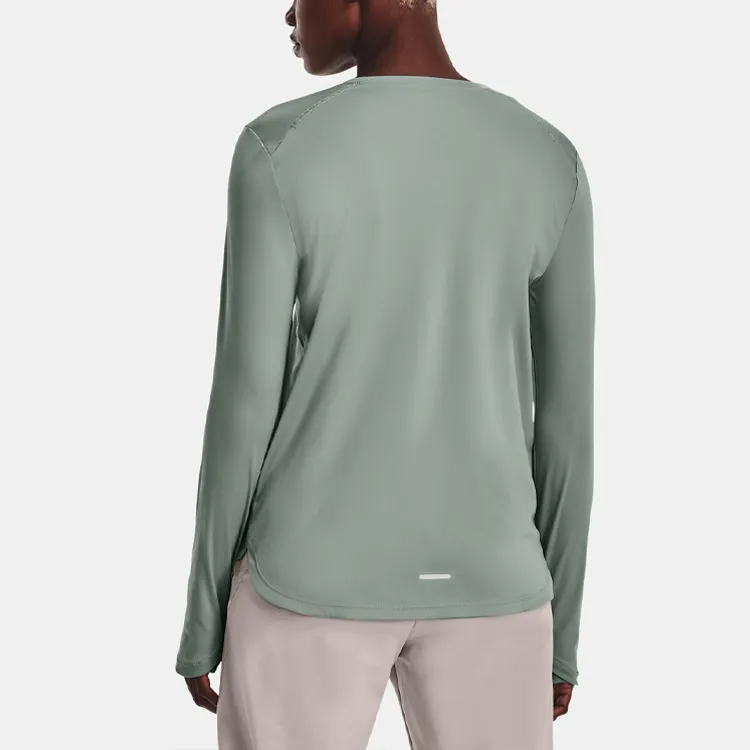 Under Armour T Shirts Women's Asphalt Gray Green-4