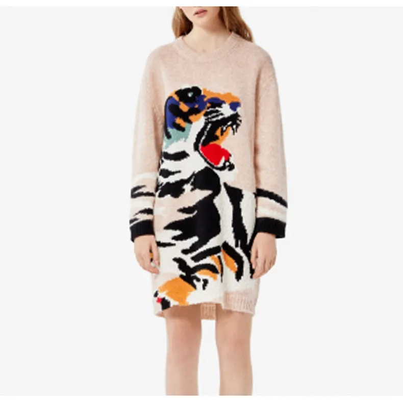 KENZO Fitted Sweater Women's Light Pink-2