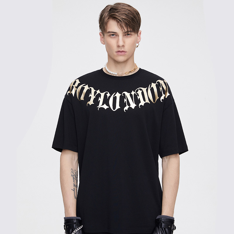 ボーイロンドン黒 Boy London T-Shirts Unisex Black XL - POIZON