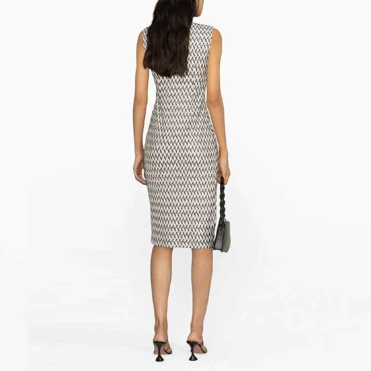 MISSONI Sleeveless Dresses Women's Black White-2