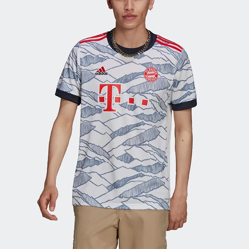 Adidas Bayern Munich Soccer Jerseys Men White-3
