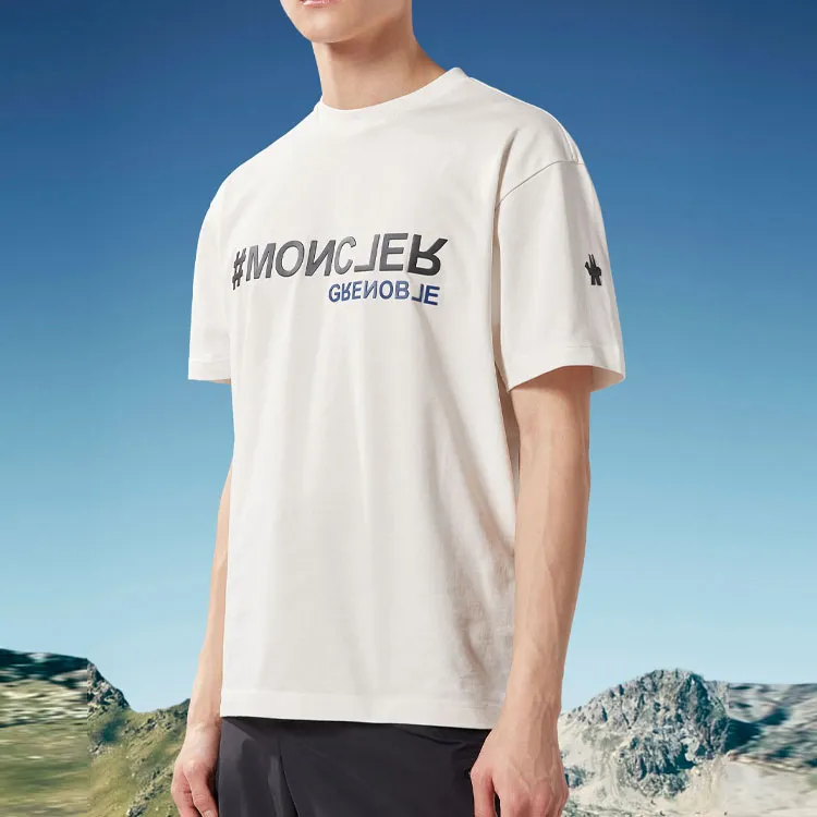 Moncler Grenoble T-Shirts Men Snow-3
