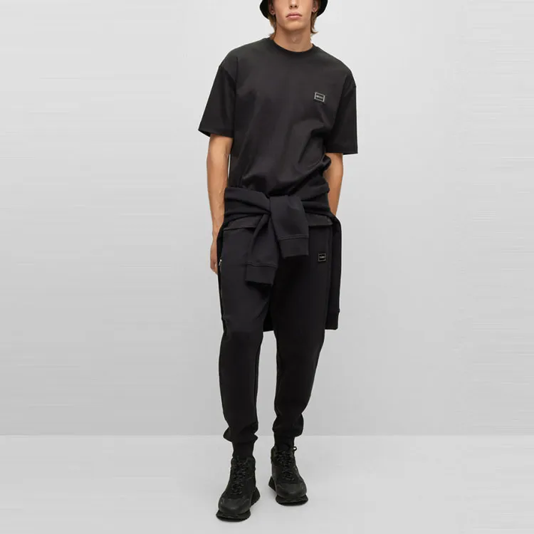 HUGO BOSS FW22 Knitted Sweatpants Men's Black-1