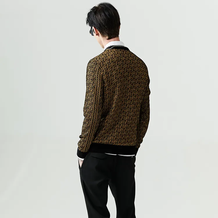 DAVID NAMAN Sweaters Men Gold-6