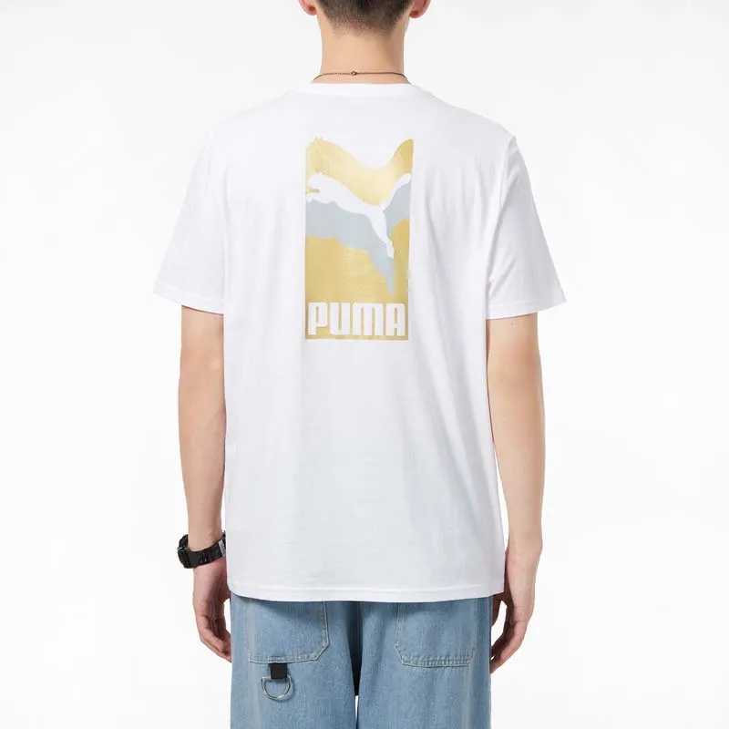 PUMA T Shirts Men White-3