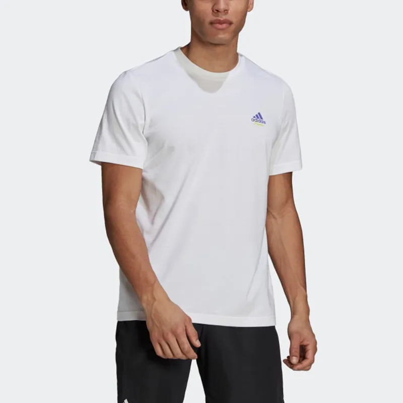 Adidas T Shirts Men White-1