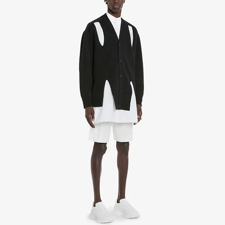 Alexander McQueen Cut Out Knitted Cardigan-2